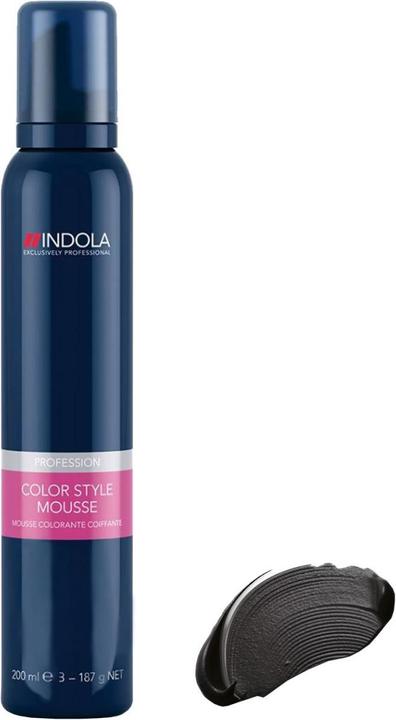 Actual product image Indola Color - Color Style Mousse Black (200 ml, Foaming agent)
