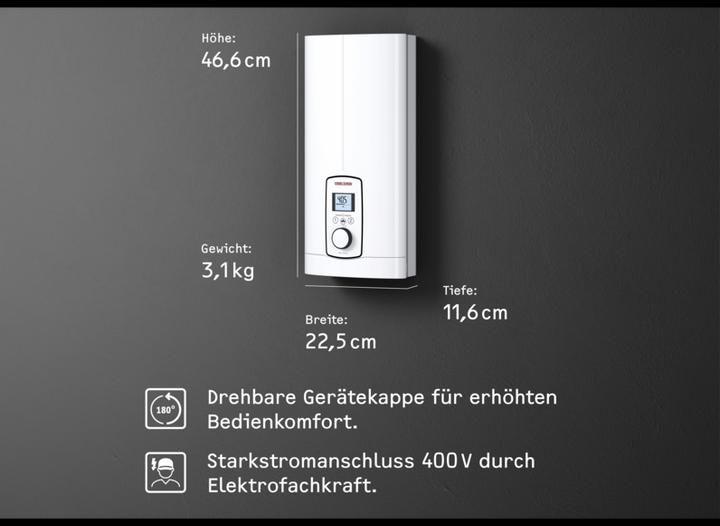 Produktbild Stiebel Eltron DEL 18/21/24 Plus Elektronischer Durchlauferhitzer, 3i Technologie