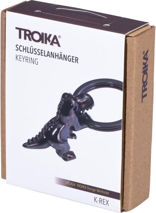 Actual product image Troika K-REX T-Rex key fob, glossy grey