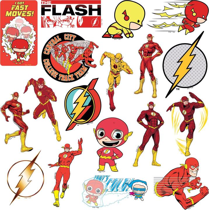 Produktbild The Flash Aufkleber Deluxe 100erPack Vinyl