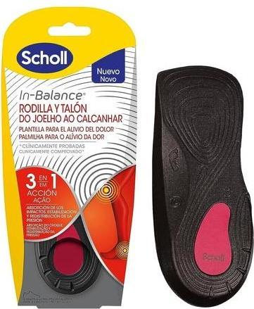 Actual product image Scholl Balance Knee and Heel Pain Relief Insole 1 Pair Size 42 M White