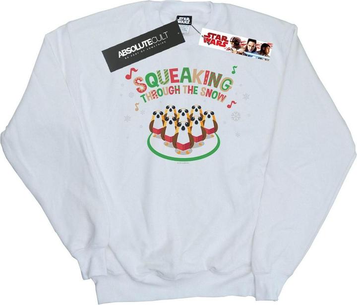 Star Wars The Last Jedi Porgs Squeaking Through The Snow Sweatshirt Jungen
