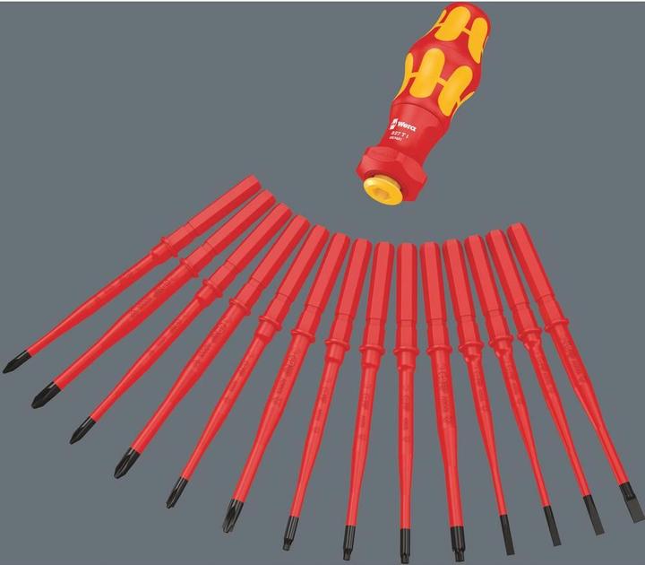Produktbild Wera Kraftform Kompakt Turbo i Imperial 1, Bit-Set 16-teilig (Torx (TX), Schlitz, Phillipps-Kreuzschlitz (PH))