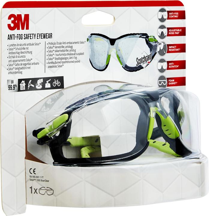 Actual product image 3M Solus safety goggles