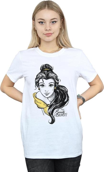Immagine prodotto Disney Belle Sketch Maglietta Ampia Donna (4XL)