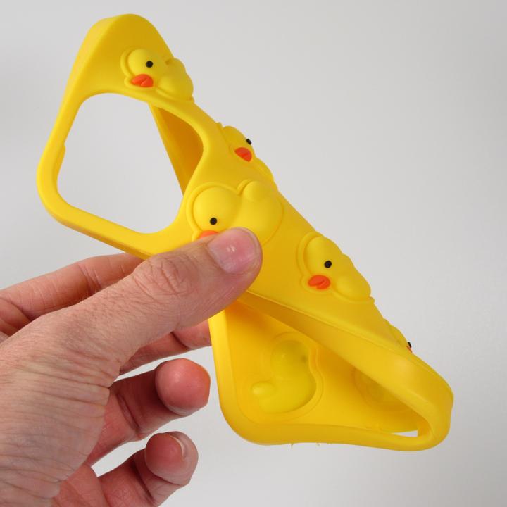 Image du produit PhoneLook Coque Silicone jeu éclate bulles anti-stress canards (Apple iPhone 12 Pro Max)