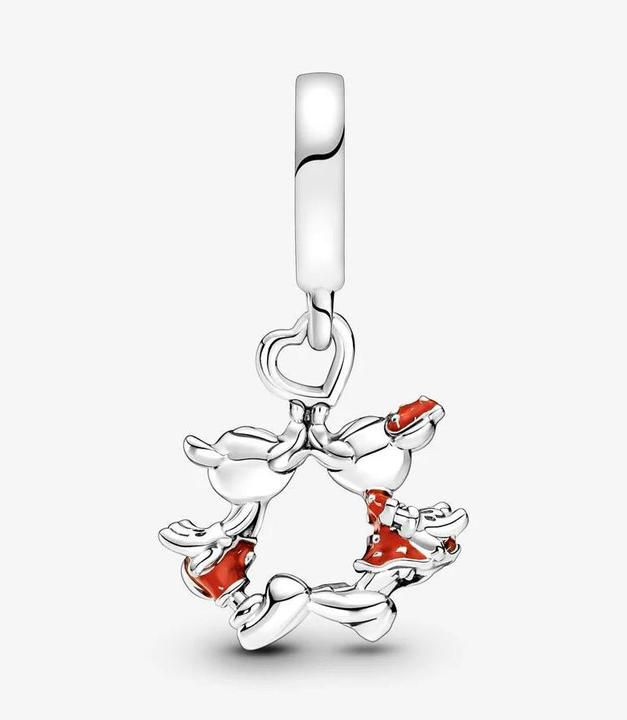 Immagine prodotto Pandora Charm Disney Mickey Mouse & Minnie Mouse che si baciano (Argento 925)