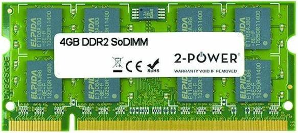 Image du produit 2-Power 4 Go de DDR2 800MHz SoDIMM (1 x 4GB, 800 MHz, DDR2-RAM, SO-DIMM)
