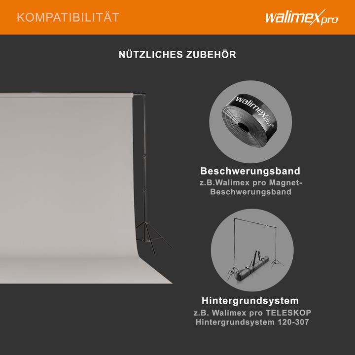 Actual product image Walimex pro Background paper 2,60x10m, light grey (260 cm)