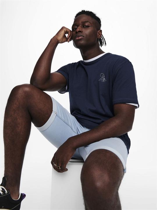 Produktbild Only & Sons ONSPly Life Blue Jog Jeansshorts (XS)