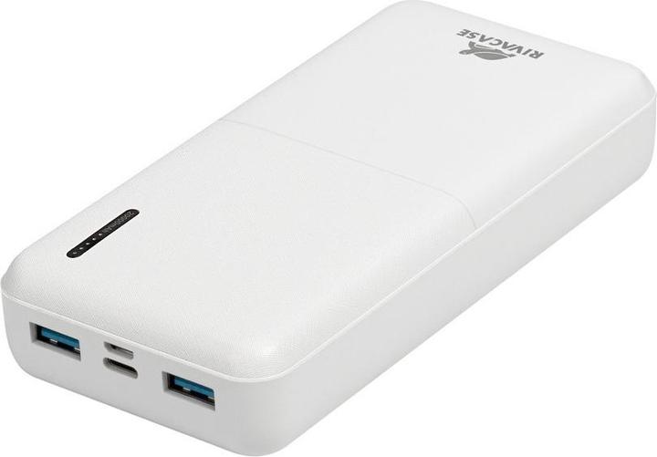 Produktbild Rivacase POWER BANK USB 20000 mAh/VA2572 Baltas (20000 mAh, 20 W, 20000 Wh)