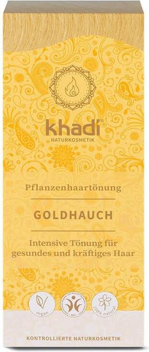 Produktbild Khadi Pflanzenfarbe Goldhauch - Blond bis Kupfer - Teinture aux Plantes plaquette d'or (Blond, Doré)