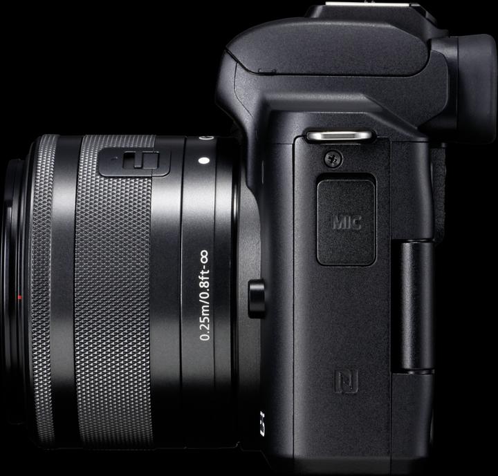 Productafbeelding Canon EOS M50 Kit + EF-M 15-45 + EF-M 55-200 (15 - 45 mm, 25.80 Mpx, APS-C / DX)