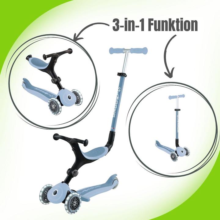 Actual product image Globber Go-Up Active Lights 3-in-1 children's vehicle