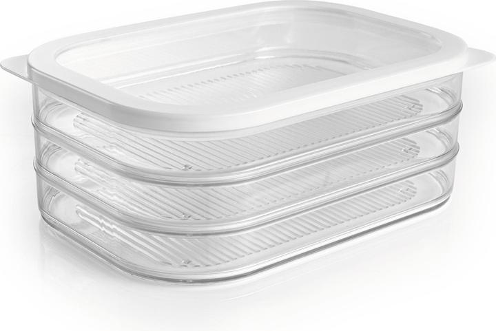 Produktbild Gourmetmaxx Vorratsbehälter 4-teilig, Weiss/Transparent, Produkttyp (6 l)