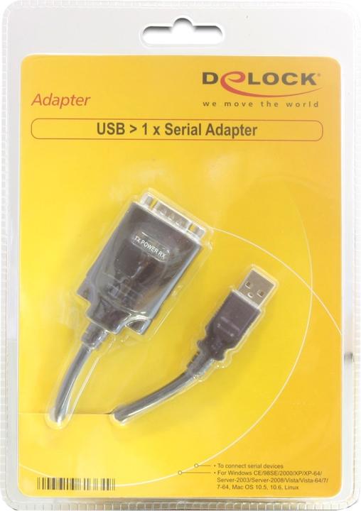 Produktbild Delock 61364 USB 2.0 zu RS232 (1.10 m, USB 2.0)