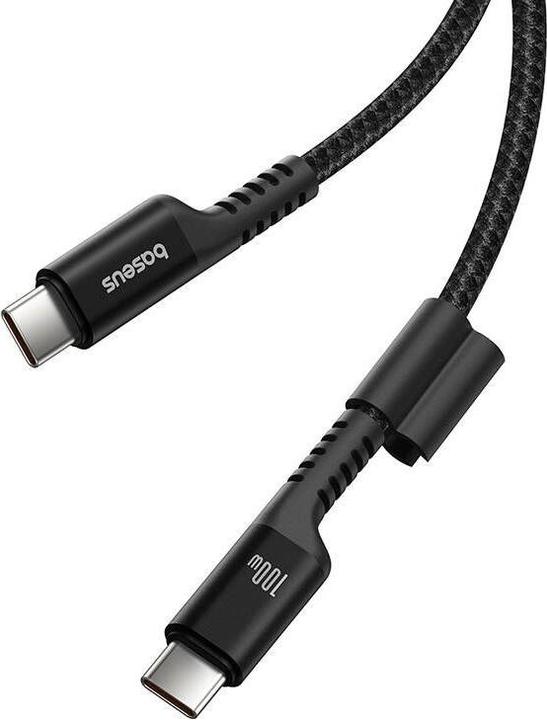 Immagine prodotto Baseus Cavo di ricarica rapida da USB-C a USB-C Fish-Eye 100W, 1m (nero) (1 m, USB 3.2 Gen 1, 100 W)