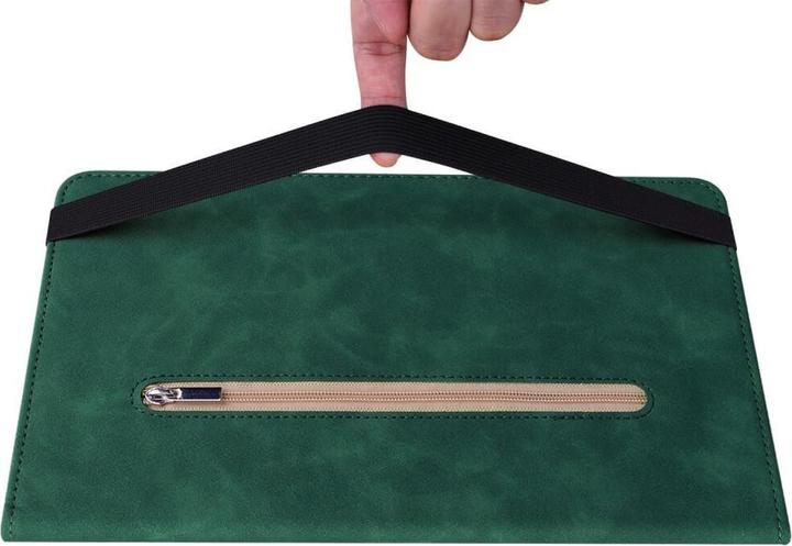 Produktbild Cover-Discount Galaxy Tab S9+ - Schutzhüllle mit Zipper Tasche grün (Galaxy Tab S9+, Galaxy Tab S10+, Galaxy Tab S9 FE)