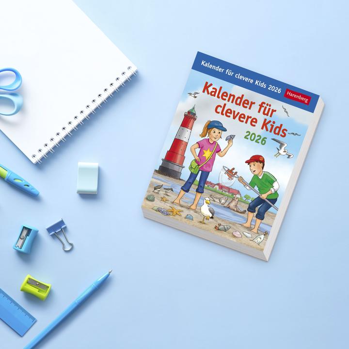 Image du produit Harenberg Kalender für clevere Kids Tagesabreisskalender 2026 (Allemand)