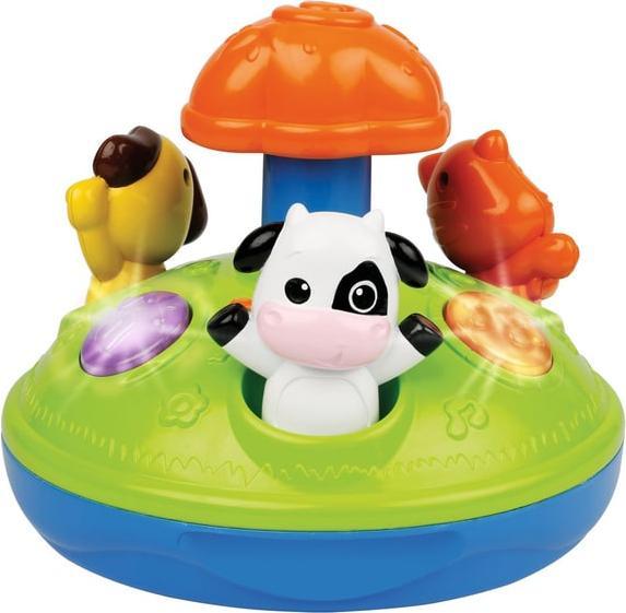 Besttoy Animal spinning top - with music