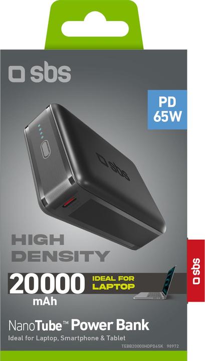 Produktbild SBS Powerbank (20000 mAh, 65 W, 65 Wh)