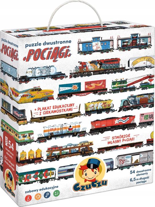 Immagine prodotto Czuczu Puzzle bifacciale - Treni (5 pezzi)
