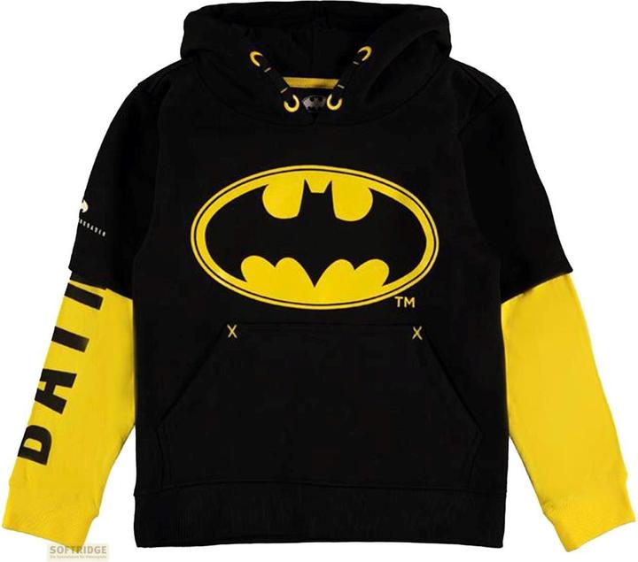 Batman Core Logo Double Sleeve Hoodie Boys