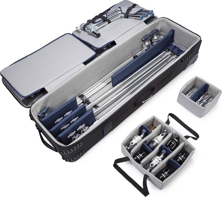 Actual product image Avenger AVCSA1301B Case with castors for C-stand (Tripod feet)