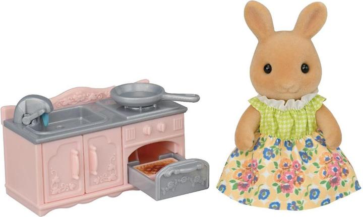 Actual product image Sylvanian Families Mother Rabbit Sunshine Kitchen Set