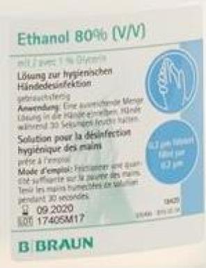 Energy Label B.Braun Ethanol 80% mit 1% Glycerin (1000 ml)