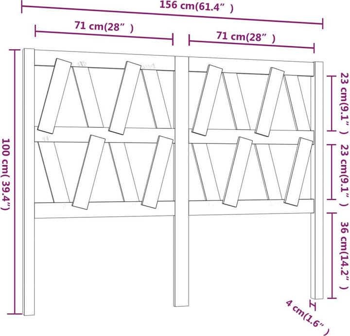 Produktbild VidaXL Lamech (156 x 4 x 100 cm)