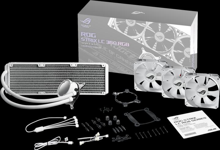 Image du produit ASUS ROG Strix LC 360 RGB White Edition Refroidissement complet par eau