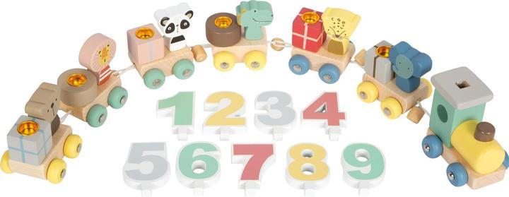Actual product image small foot Birthday train with animals