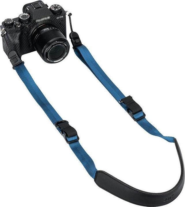 Actual product image JJC QRS M1 Deluxe Quick Release Sling Strap for Mirrorless Camera Blue