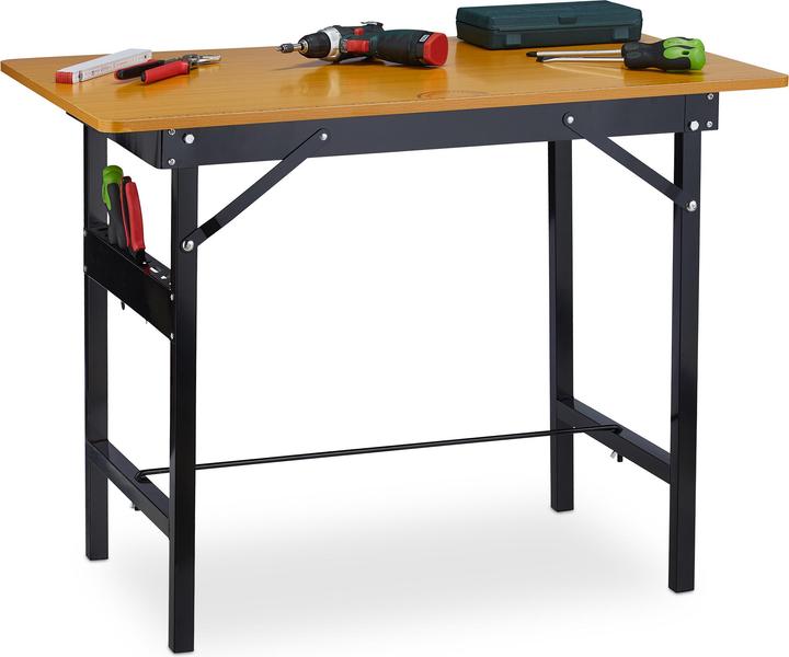 Actual product image Relaxdays Folding workbench (100 cm, 60 cm)
