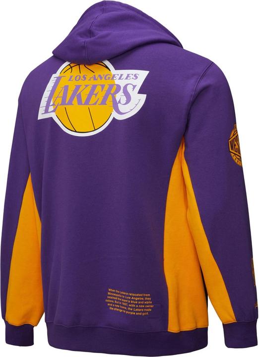 Actual product image Mitchell & Ness Fleece Hoody ORIGINS Los Angeles Lakers - XX (XXL)