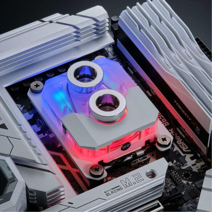 Image du produit Phanteks Glacier EZ-Fit 450CPU Refroidisseur à eau pour CPU, RGB - blanc