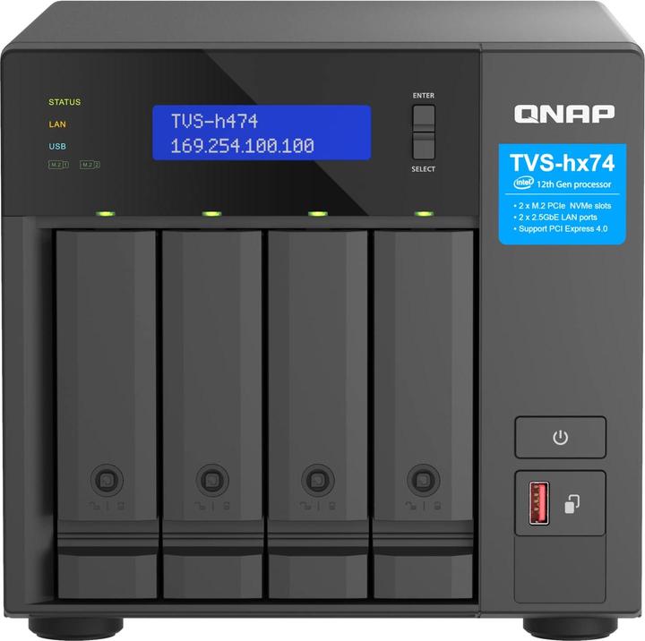 Immagine prodotto QNAP TVS-H474-PT-8G (0 TB)