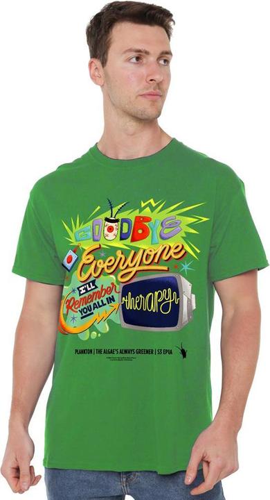Immagine prodotto Spongebob Squarepants Therapy Maglietta Plankton Uomo (4XL)
