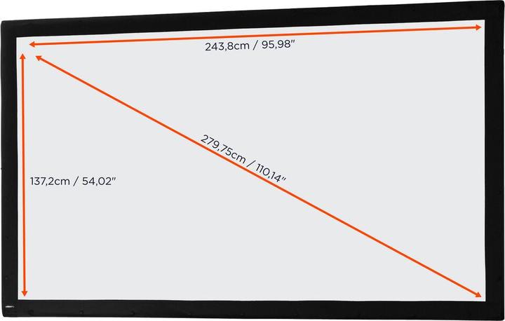 Immagine prodotto Celexon Panno per tela da telaio pieghevole (110.24", 16:9)