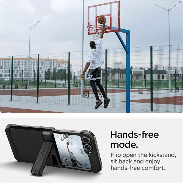 Immagine prodotto Spigen - Tough Armor Pro MagSafe - Samsung Galaxy Z Flip6 / Flip7 FE - Black (Samsung Galaxy Z Flip6, Samsung Galaxy Z Flip7 FE)