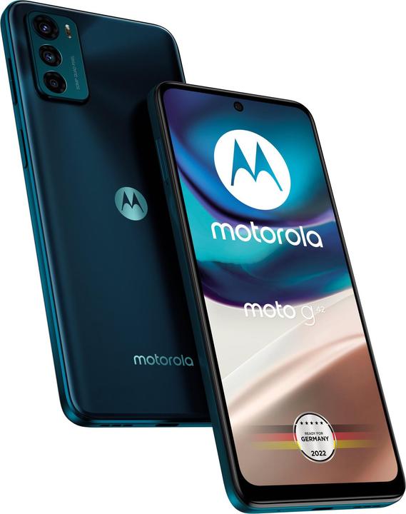 Actual product image Motorola Moto G42 (64 GB, Atlantic Green, 6.40", Dual SIM, 50 Mpx, 4G)