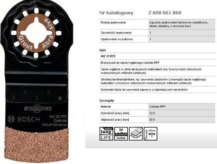 Produktbild Bosch Professional Zubehör Carbide-RIFF Tauchsägeblatt AIZ 32 RT5, 30 x 32 mm
