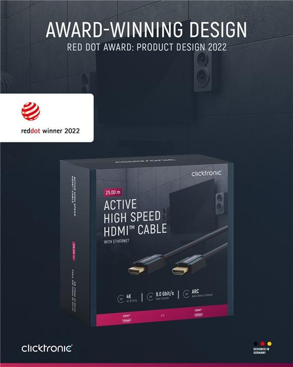 Produktbild clicktronic HDMI (Typ A) — HDMI (Typ A) (25 m, HDMI)