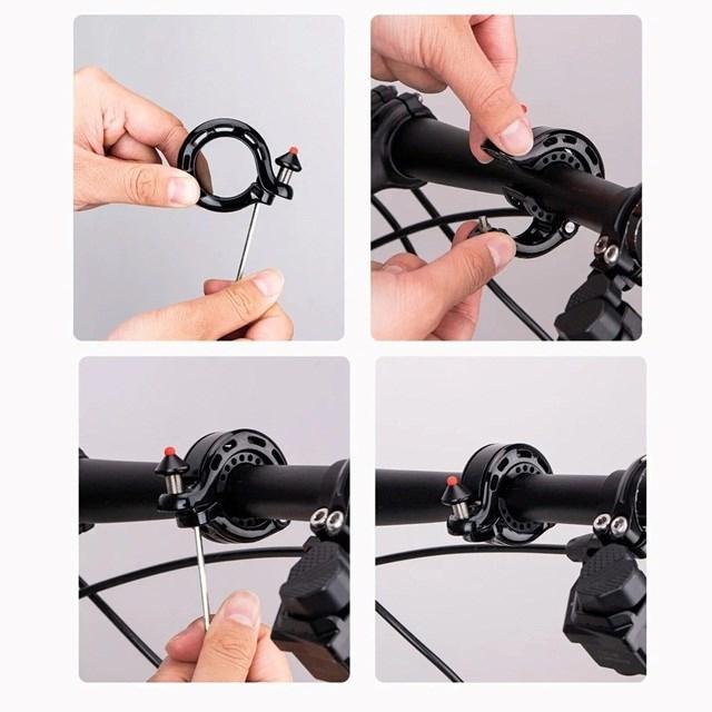 Produktbild Rockbros 34210028001 Q-förmige Fahrradklingel – Schwarz