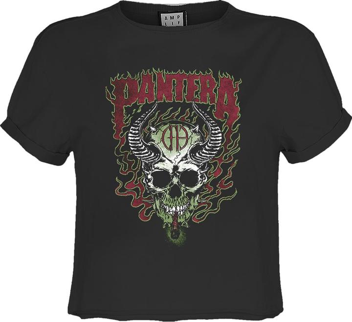 Immagine prodotto Amplified Fire Skull Maglietta Corta Pantera Donna (XXL)