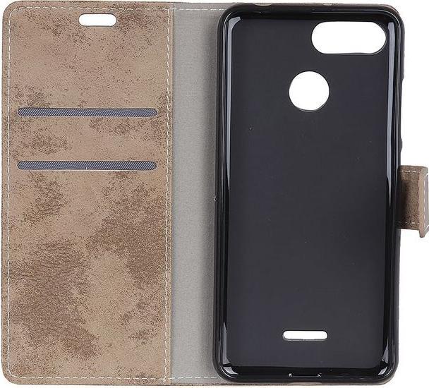Actual product image MU Style Vintage Leather Bookcover Series (Xiaomi Redmi 6)