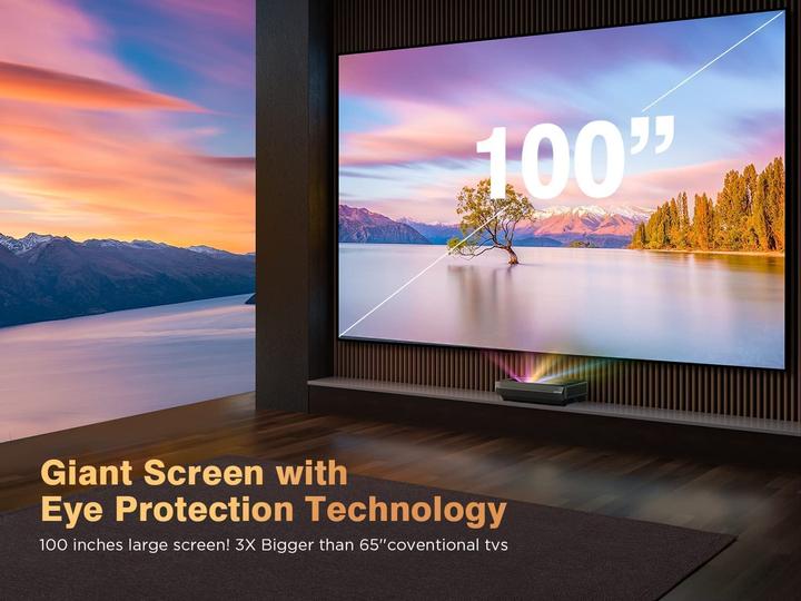Image du produit Yclzy Projecteur à ultra-courte focale 4K