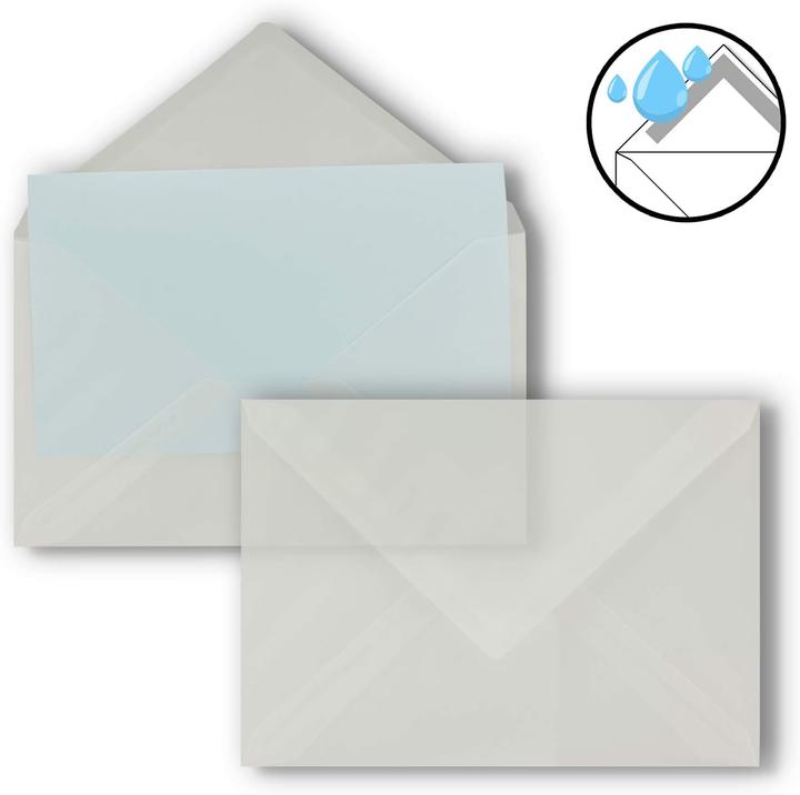 Image du produit Neuser Papier 50x transparente Briefumschläge Serie FarbenFroh (229 x 162 mm, 50 x)