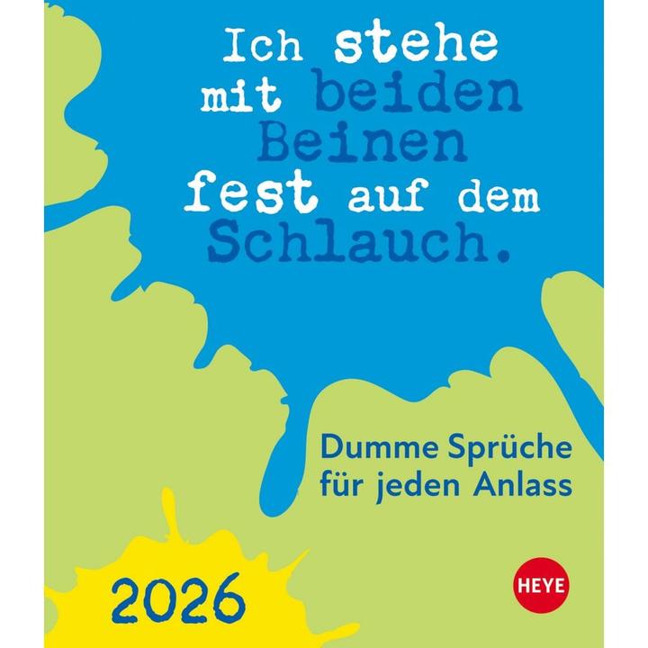 Produktbild Dumme Sprüche für jeden Anlass Tagesabreisskalender 2026 (11 x 14 cm, Harter Einband, Deutsch)